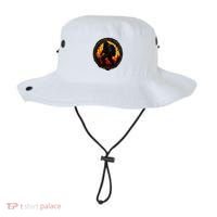 Retro Bigfoot Wildland Firefighter Sasquatch Fireman Bucket Hat thumb 0