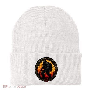 Retro Bigfoot Wildland Firefighter Sasquatch Fireman Beanie