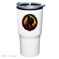 Retro Bigfoot Wildland Firefighter Sasquatch Fireman Tumbler thumb 0