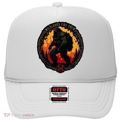 Retro Bigfoot Wildland Firefighter Sasquatch Fireman Hat