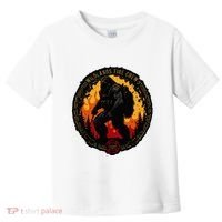 Retro Bigfoot Wildland Firefighter Sasquatch Fireman Toddler T-Shirt thumb 0