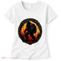 Retro Bigfoot Wildland Firefighter Sasquatch Fireman Women's T-Shirt thumb 0