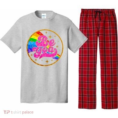 Retro Be You Rainbow Emblem Pajama Set