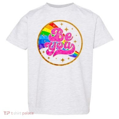 Retro Be You Rainbow Emblem Toddler T-Shirt