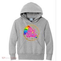 Retro Be You Rainbow Emblem Kids Hoodie thumb 0