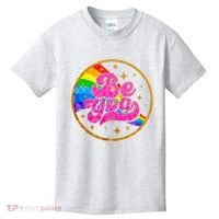 Retro Be You Rainbow Emblem Kids T-Shirt thumb 0