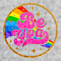 Retro Be You Rainbow Emblem Kids T-Shirt thumb 2