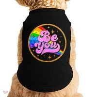 Retro Be You Rainbow Emblem Doggie Tank thumb 0