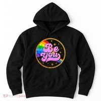 Retro Be You Rainbow Emblem Hoodie thumb 0