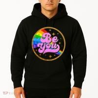 Retro Be You Rainbow Emblem Hoodie thumb 2