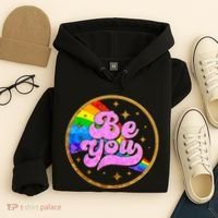 Retro Be You Rainbow Emblem Hoodie thumb 4
