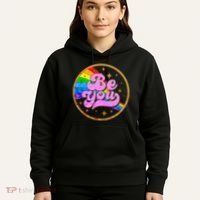 Retro Be You Rainbow Emblem Hoodie thumb 5