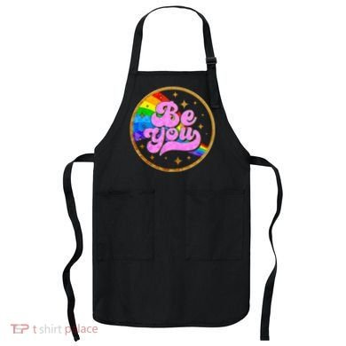 Retro Be You Rainbow Emblem Apron
