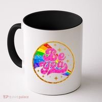 Retro Be You Rainbow Emblem Coffee Mug thumb 0