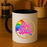 Retro Be You Rainbow Emblem Coffee Mug thumb 4