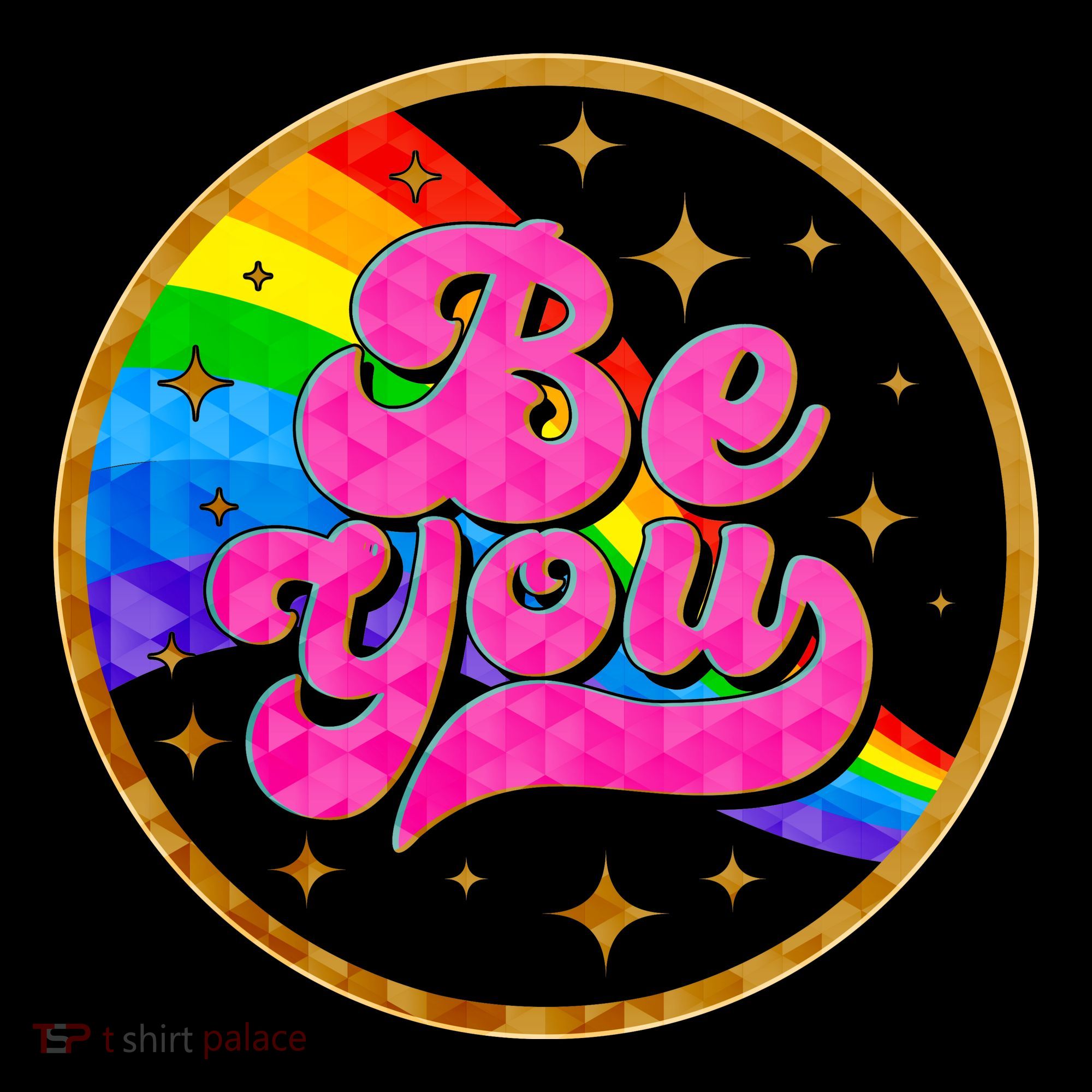 Retro Be You Rainbow Emblem Coffee Mug
