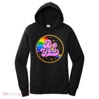Retro Be You Rainbow Emblem Women's Hoodie thumb 0