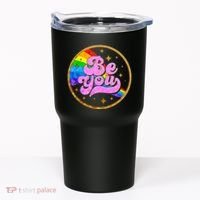 Retro Be You Rainbow Emblem Tumbler thumb 0