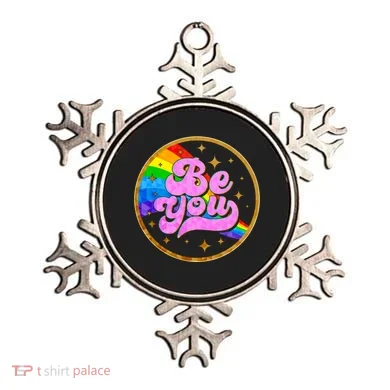 Retro Be You Rainbow Emblem Ornament