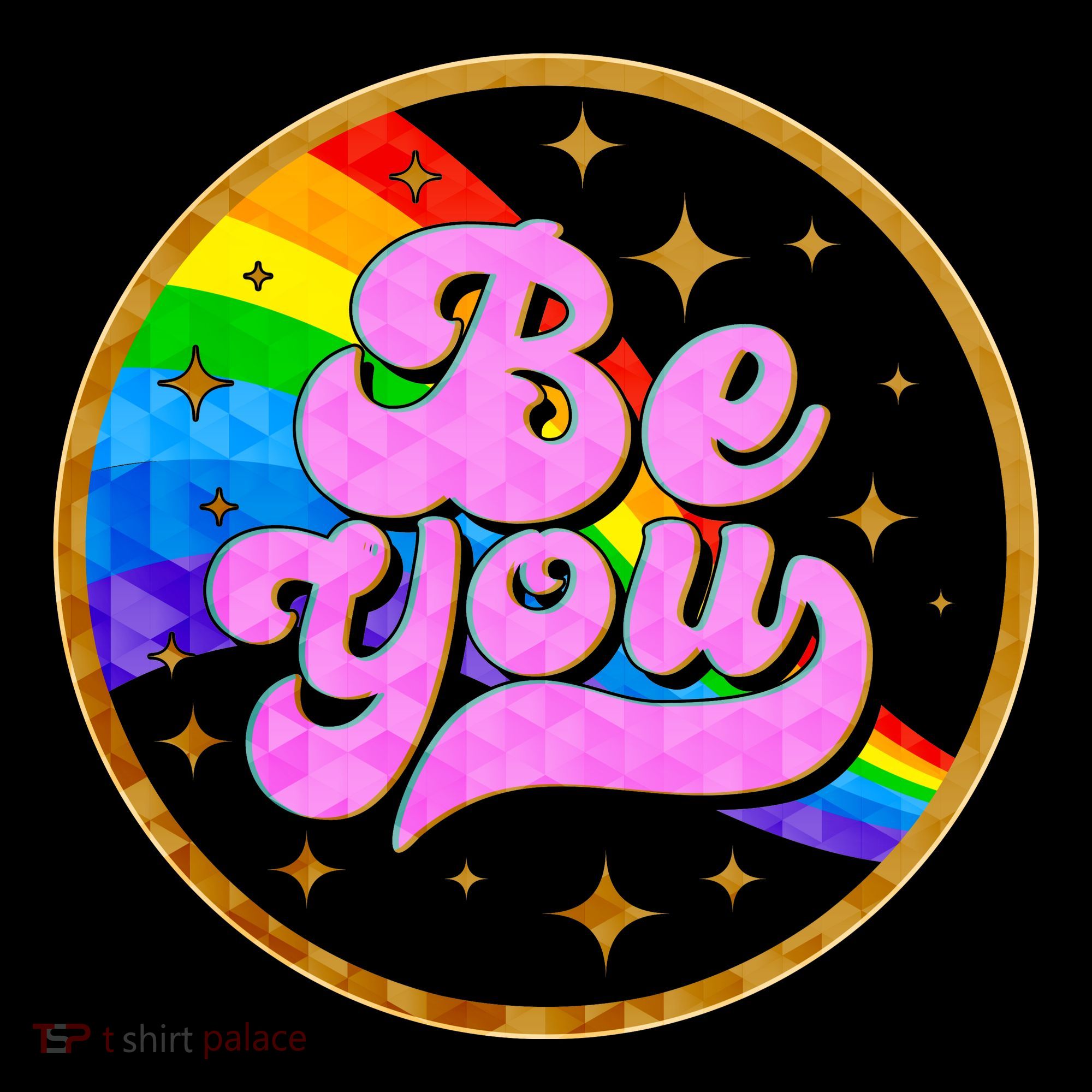 Retro Be You Rainbow Emblem Ornament