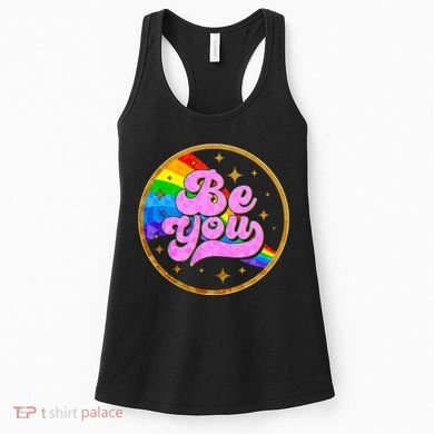 Retro Be You Rainbow Emblem Women's Tank Top