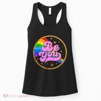 Retro Be You Rainbow Emblem Women's Tank Top thumb 0
