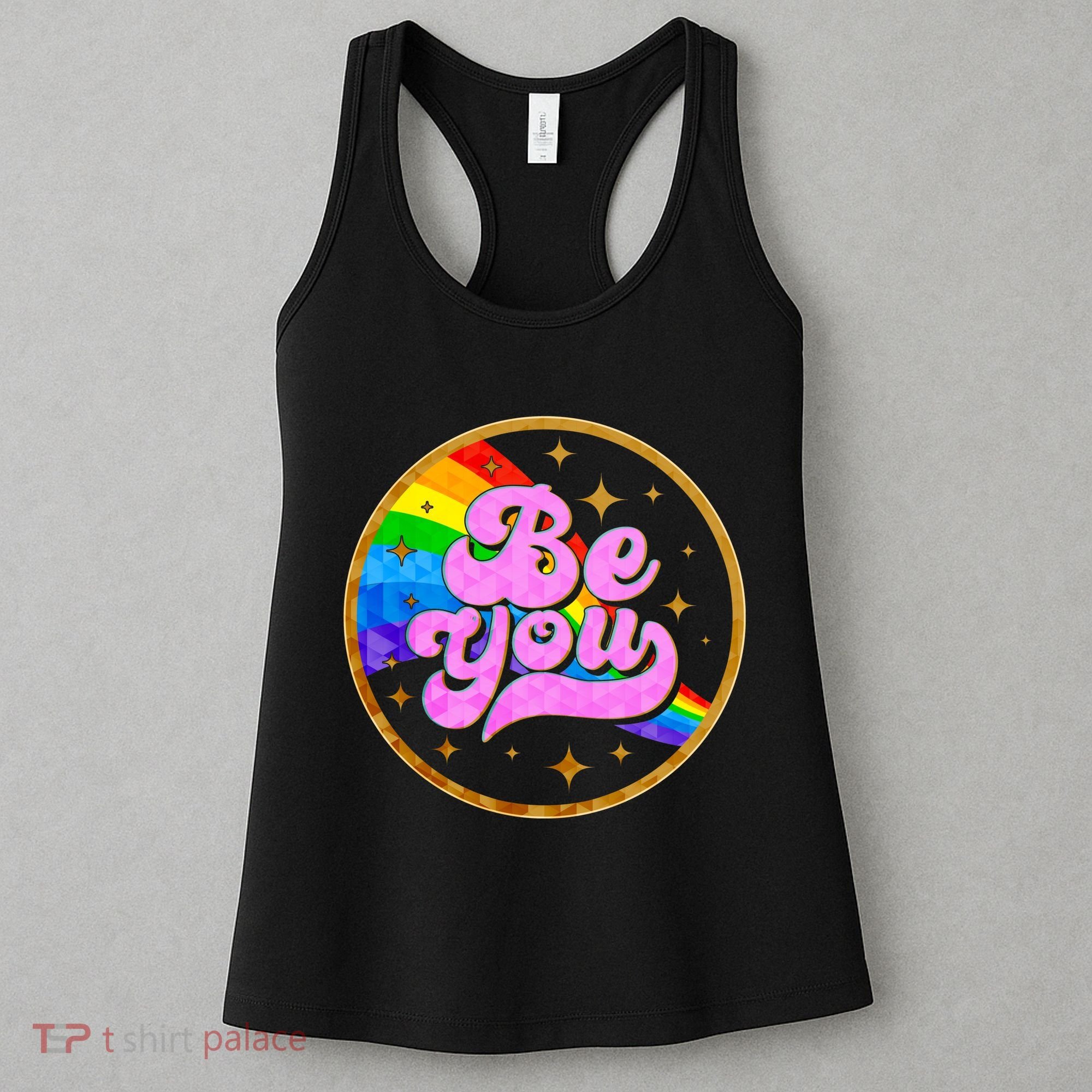 Retro Be You Rainbow Emblem Women's Tank Top