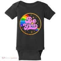Retro Be You Rainbow Emblem Baby Bodysuit thumb 0