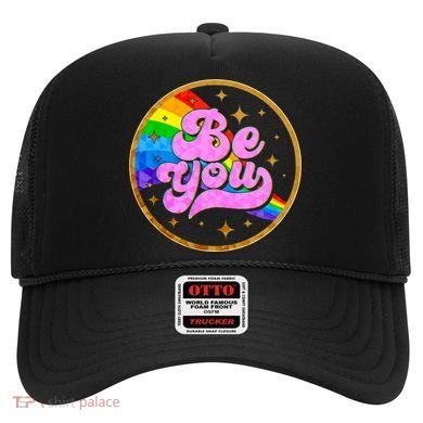 Retro Be You Rainbow Emblem Hat