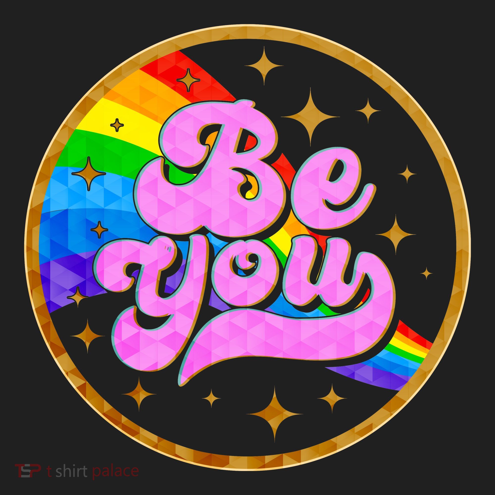 Retro Be You Rainbow Emblem Hat