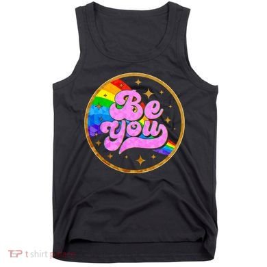 Retro Be You Rainbow Emblem Tank Top