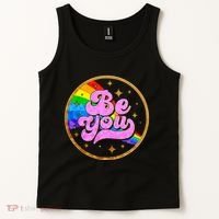 Retro Be You Rainbow Emblem Tank Top thumb 2