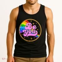 Retro Be You Rainbow Emblem Tank Top thumb 3