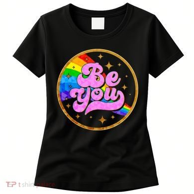 Retro Be You Rainbow Emblem Women's T-Shirt