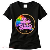 Retro Be You Rainbow Emblem Women's T-Shirt thumb 0