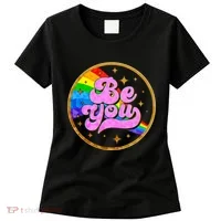 Retro Be You Rainbow Emblem Women's T-Shirt thumb 0