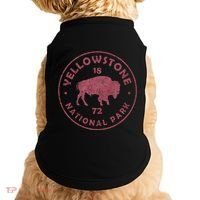 Retro Bison Yellowstone National Park 1872 Hiking Souvenir Doggie Tank thumb 0
