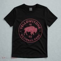 Retro Bison Yellowstone National Park 1872 Hiking Souvenir T-Shirt thumb 5