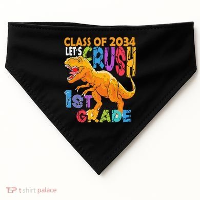 Ready Crush 1st Grade Dinosaur First Back To School Boy USA-Made Doggie Bandana