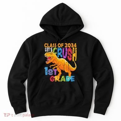 Ready Crush 1st Grade Dinosaur First Back To School Boy Hoodie