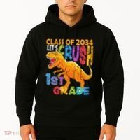 Ready Crush 1st Grade Dinosaur First Back To School Boy Hoodie thumb 2