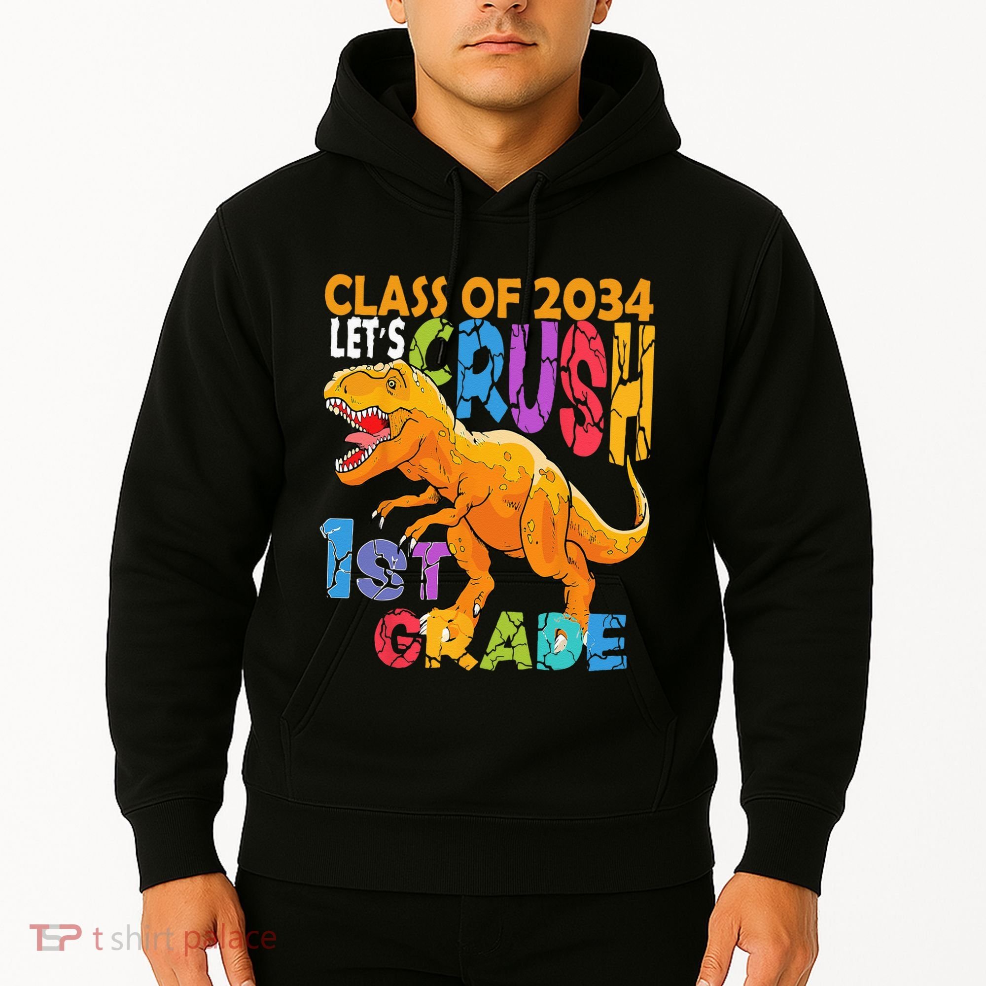 Ready Crush 1st Grade Dinosaur First Back To School Boy Hoodie