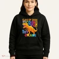Ready Crush 1st Grade Dinosaur First Back To School Boy Hoodie thumb 5