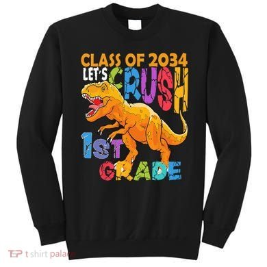 Ready Crush 1st Grade Dinosaur First Back To School Boy Sweatshirt