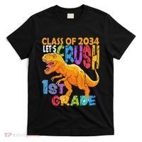 Ready Crush 1st Grade Dinosaur First Back To School Boy T-Shirt thumb 0