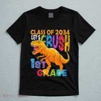 Ready Crush 1st Grade Dinosaur First Back To School Boy T-Shirt thumb 5