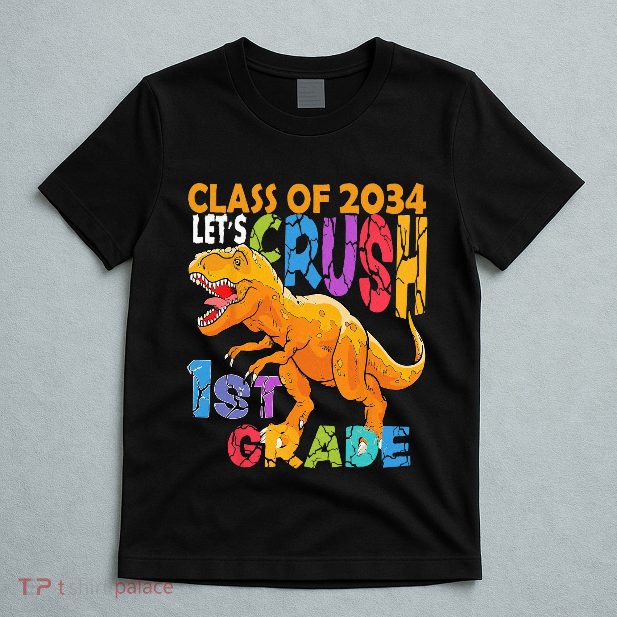 Ready Crush 1st Grade Dinosaur First Back To School Boy T-Shirt