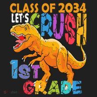 Ready Crush 1st Grade Dinosaur First Back To School Boy Beanie thumb 2