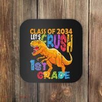 Ready Crush 1st Grade Dinosaur First Back To School Boy Coaster thumb 0