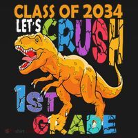 Ready Crush 1st Grade Dinosaur First Back To School Boy Pajama Set thumb 2